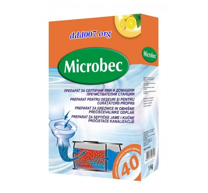 Microbec Брос – Биопрепарат за септични ями 1 кг с мерителна лъжичка