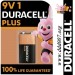 Батерия 9 V DURACELL PLUS 100% LIFE GUARANTEED