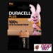 Батерия 9 V DURACELL PLUS 100% LIFE GUARANTEED
