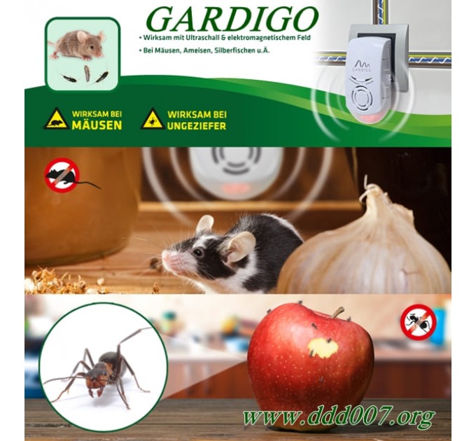 Gardigo Pest Repeller Plus. Комбиниран уред против мишки, плъхове и насекоми  - 62323-10