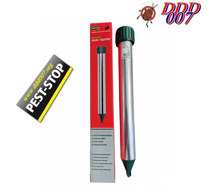 PEST STOP MOLE REPELLER - Уникален уред против къртици 